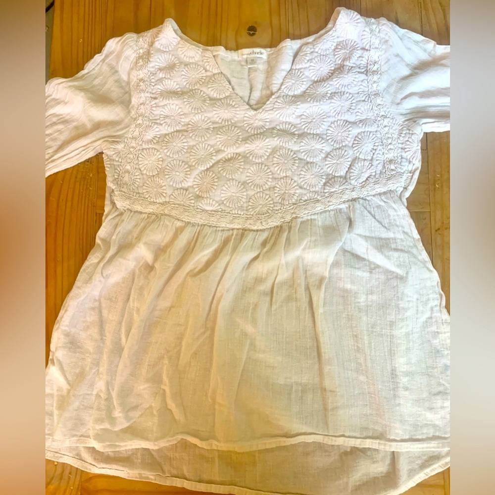 White Tunic Top, Size M, from Charming Charlie
